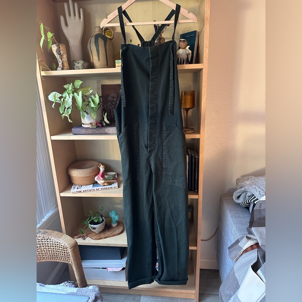 Women's Utility Jumpsuit in Dark Green